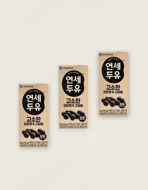 애월아빠들 [연세유업] 고소한 검은콩 &amp; 고칼슘 두유 (200ml x 24팩)
